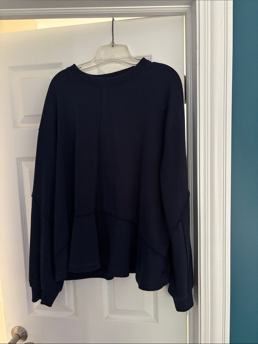 Sweaty Betty Navy Crewneck Pullover Sweater